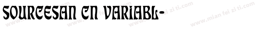 SOURCESAN CN VARIABL字体转换